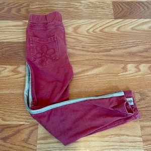 Joyfolie leggings with silver glitter stripes on the side